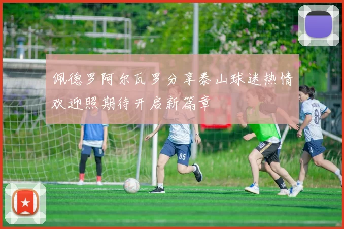 佩德罗阿尔瓦罗分享泰山球迷热情欢迎照期待开启新篇章